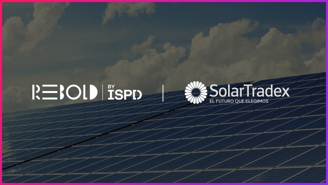 Logos de SolarTradex y Rebold