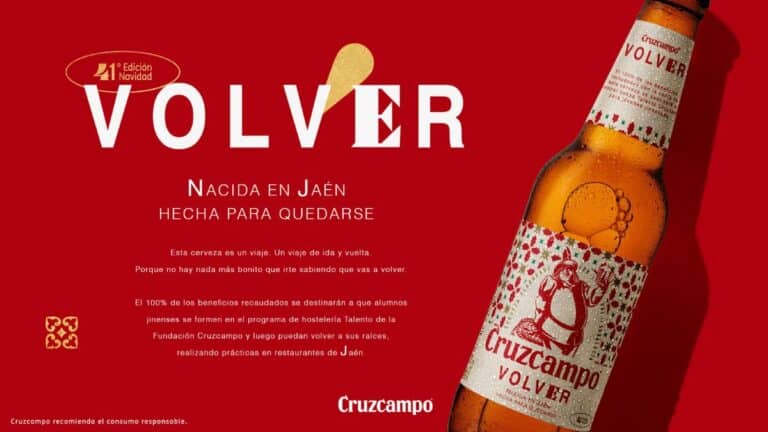 Cruzcampo Volver, una cerveza de Navidad con fin social