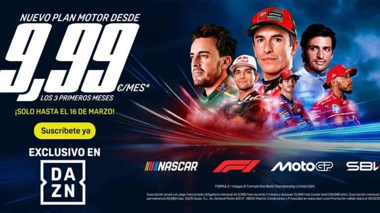 "Solo los más rápidos consiguen algo tan grande", la nueva campaña de DAZN para el inicio de la temporada de motor