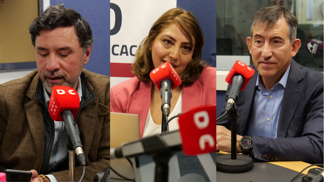 De izda. a dcha: Ricardo Gómez Díez, Saida García y Luis Serrano.
