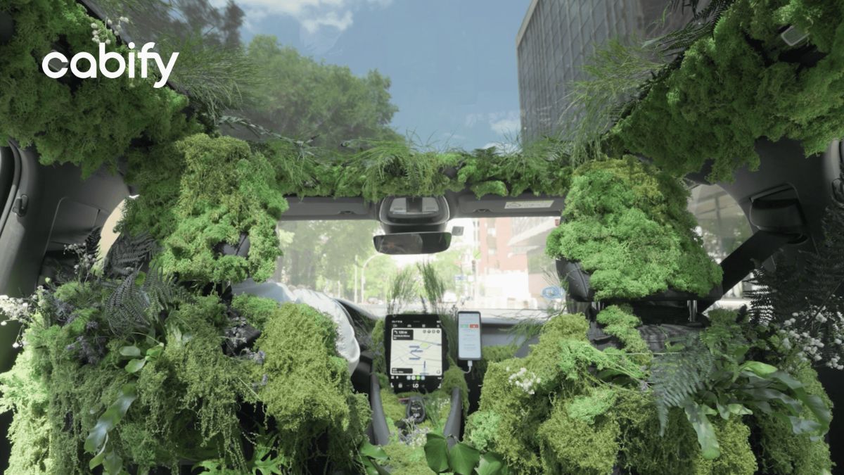 Cabify convierte sus vehículos en un bosque sobre ruedas para agradecer a quienes eligen moverse cuidando el planeta