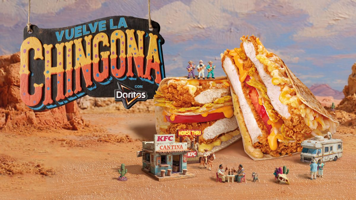 PS21 recrea un western en miniatura para anunciar el relanzamiento de KFC y Doritos ‘La Chingona’