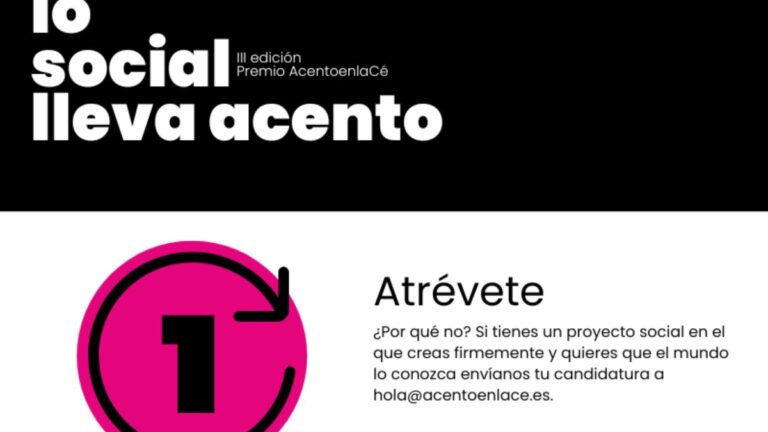 Abierta la convocatoria “Lo social lleva acento”, el certamen de AcentoenlaCé que da voz a entidades sin recursos