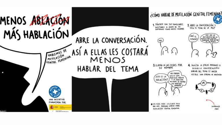 "Menos ablación, más hablación": Médicos del Mundo promueve la conversación sobre la violación de derechos humanos con apoyo de Burns