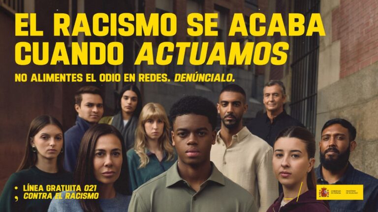 El Ministerio de Igualdad lanza la campaña “El racismo se acaba cuando actuamos” desarrollada por TBS