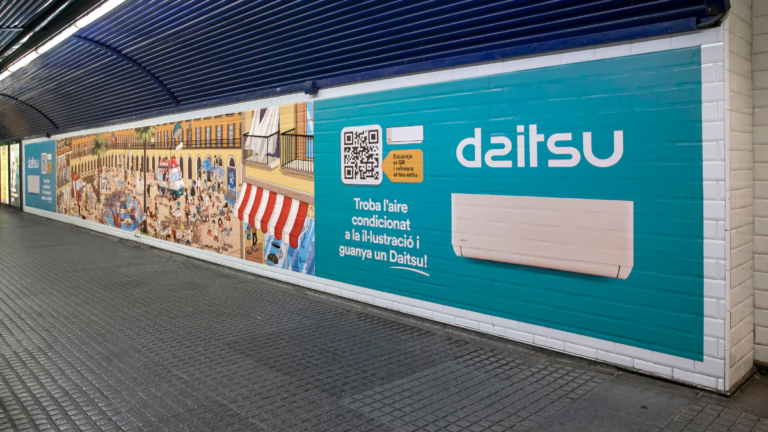 DAITSU CONVIERTE LA CIUDAD EN UN JUEGO CON SU NUEVA CAMPAÑA DE EXTERIOR “ENCUENTRA EL DAITSU”