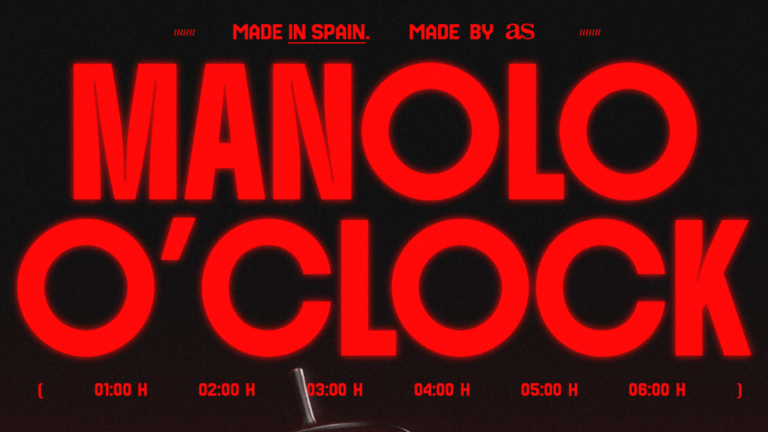 MANOLO´CLOCK de AS, el despertador de MANOLO el del bombo para los partidos nocturnos del mundial